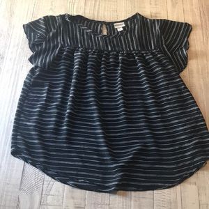 Women’s Plus Size Flutter Sleeve Top